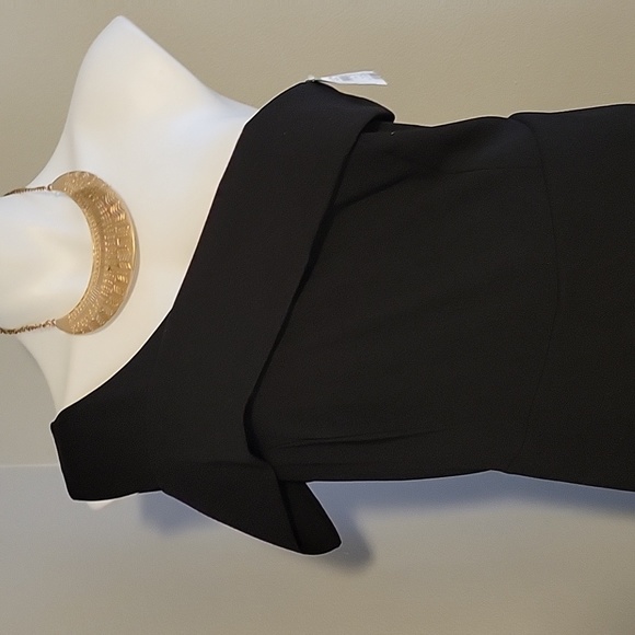 Gorgeous One-Shoulder Dressy Black Jumpsuit - Picture 2 of 7